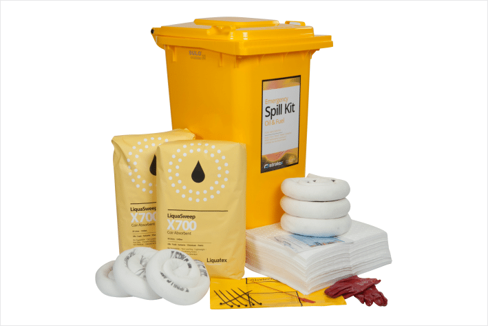 240 Litre Spill KitS. Spill Kits and spill Products South East QLD. Spill response Gold coast, Spill absorbents