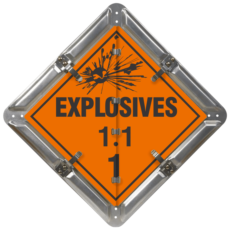 Class 1 Explosives Signs - Explosives Flip File Placard Kit