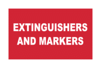 Fire Extinguishers and Markers signs