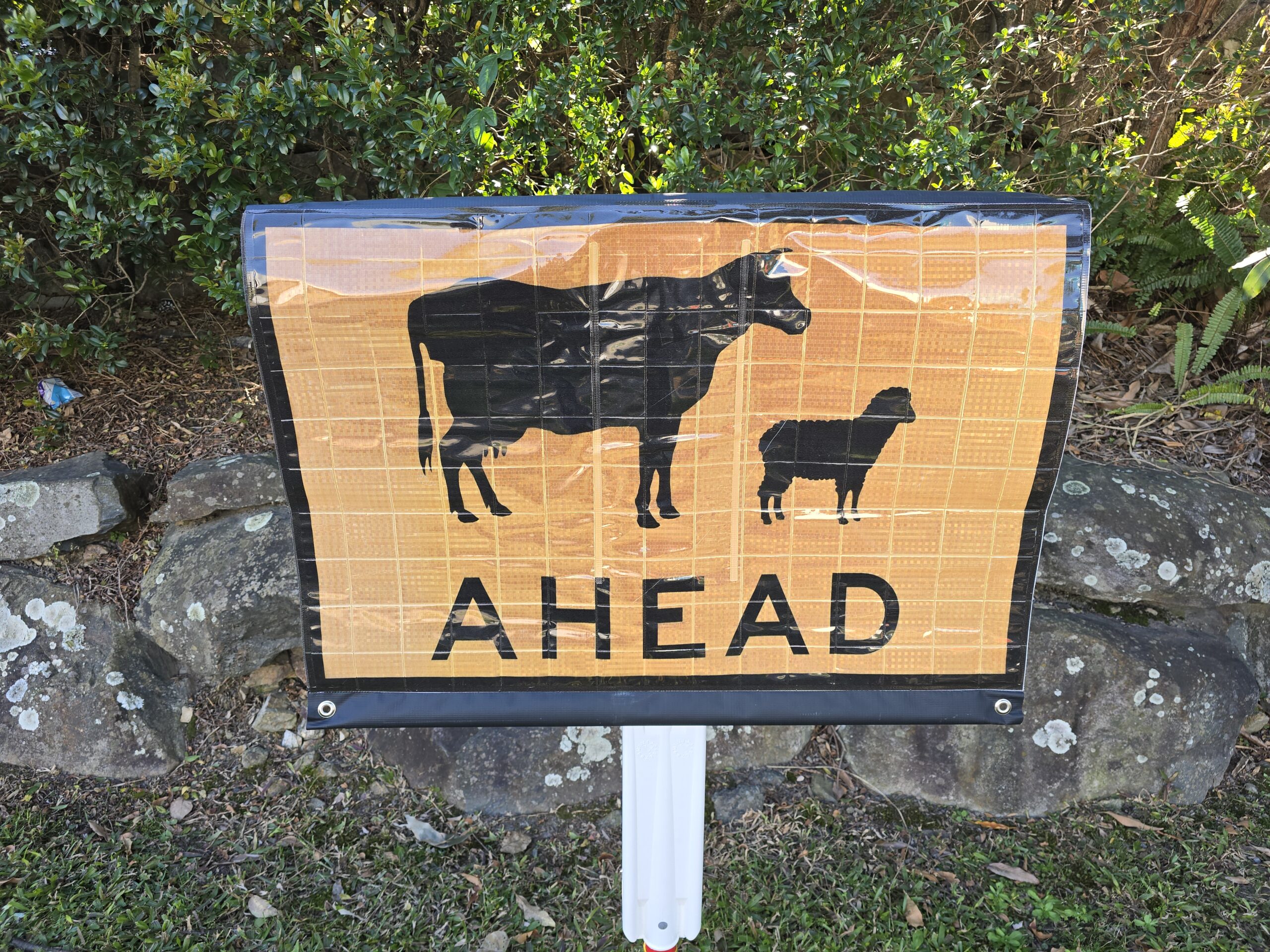 Cattle Ahead Reflective Roll Up Banner A4056