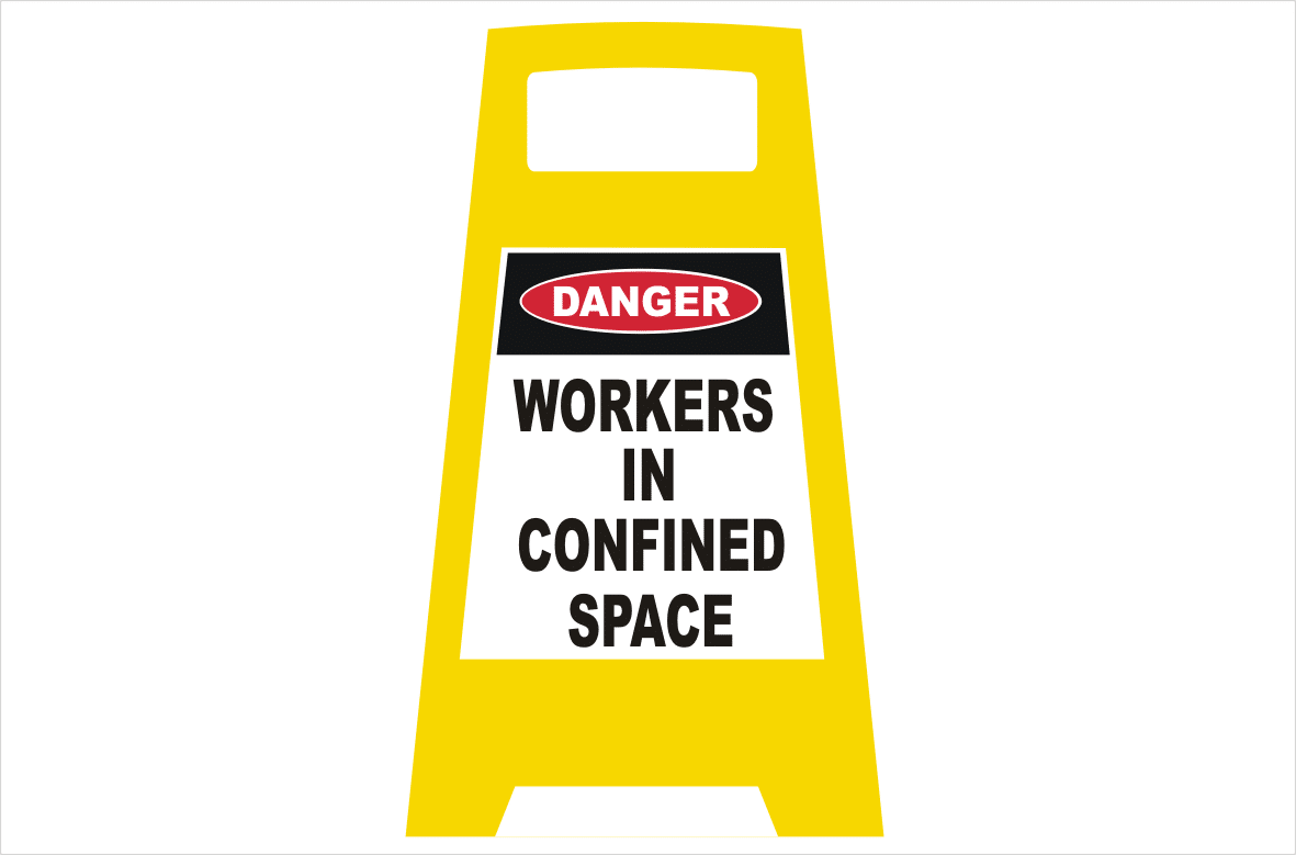 Confined Space porta Sign