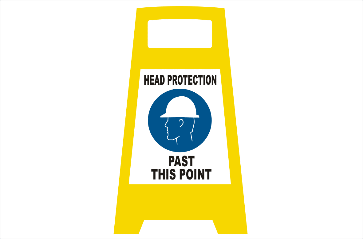 Head Protection Porta board sign