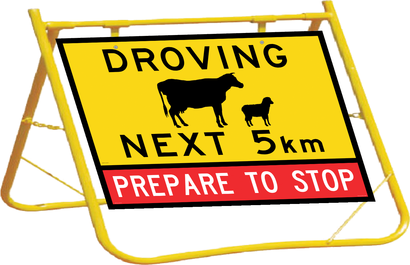Droving Sign with Stand Combo A400301