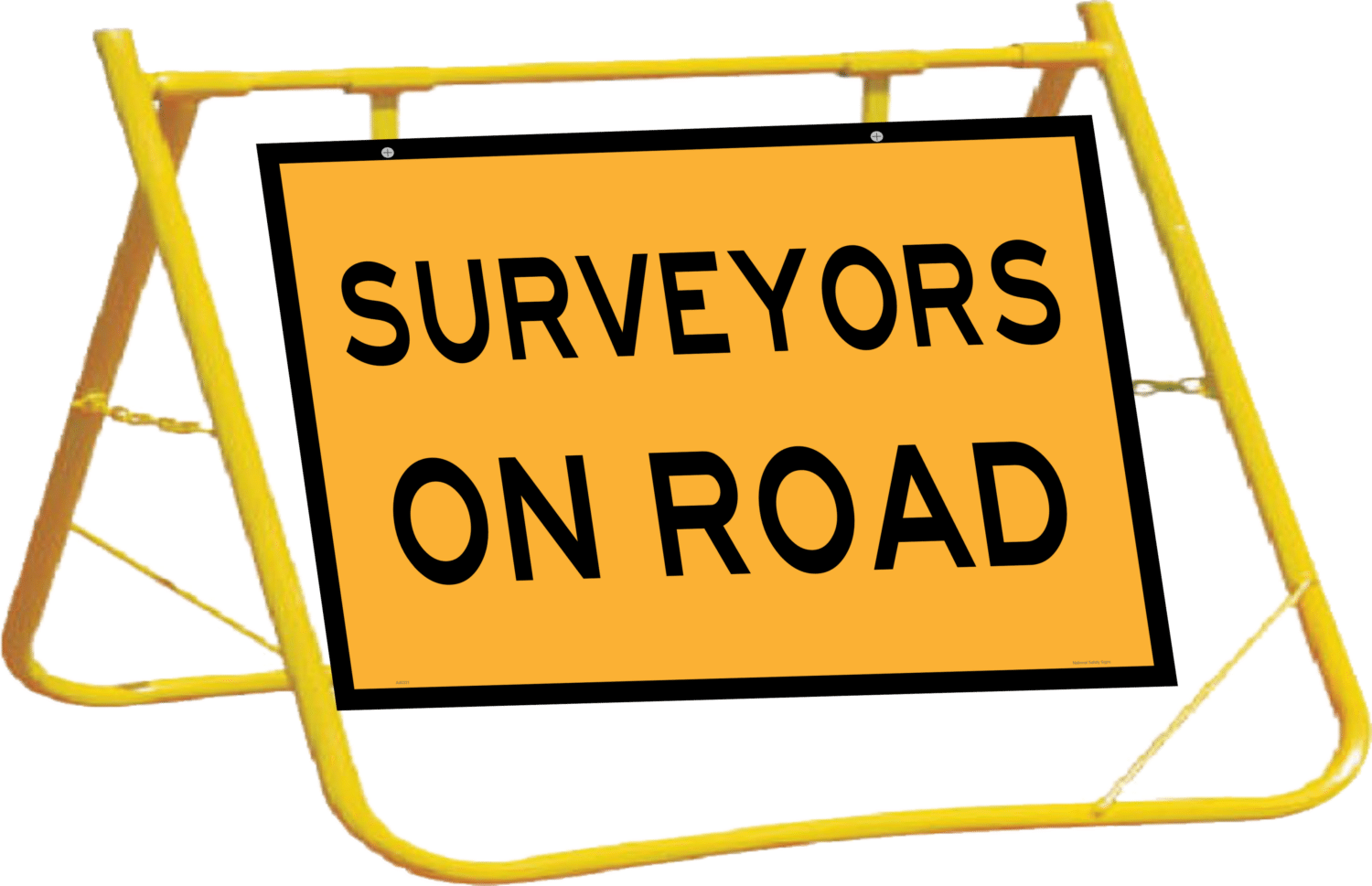 Surveyors on Road Sign and Stand Combo A400331