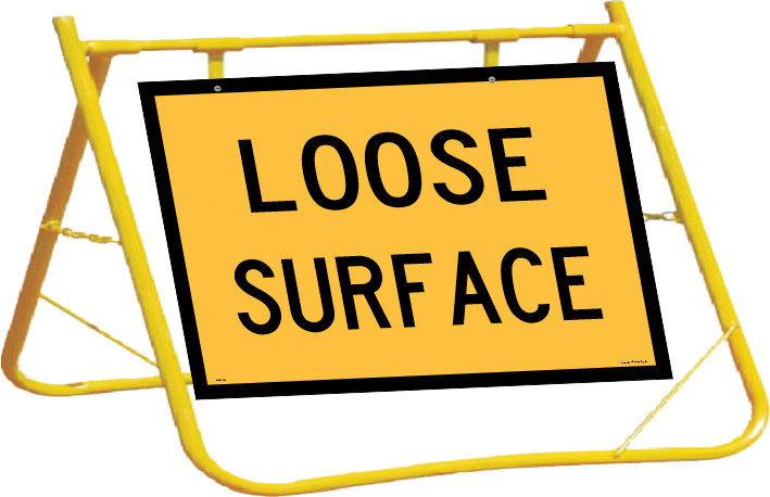 Loose Surface Sign and Stand Combo A400337