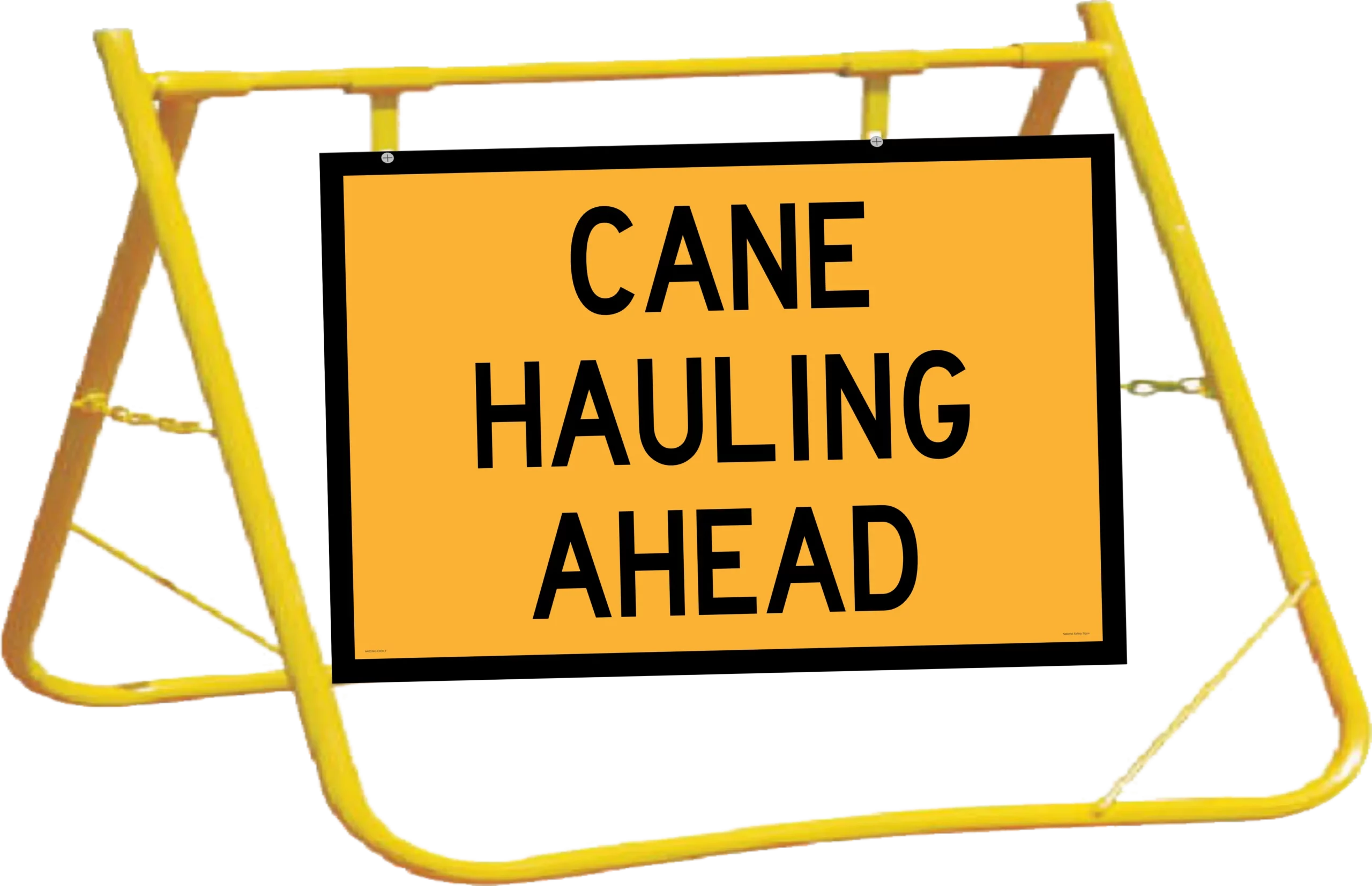 Cane Hauling Sign and Stand Combo A400347