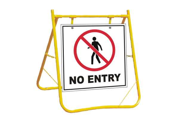 No Entry sign with Stand A40244