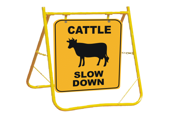 Cattle Sign with Stand Combination A40253