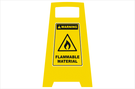 Flammable Material Sign