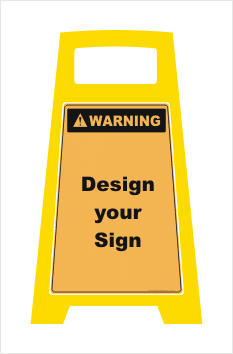 Porta Board Floor Stand Warning Sign