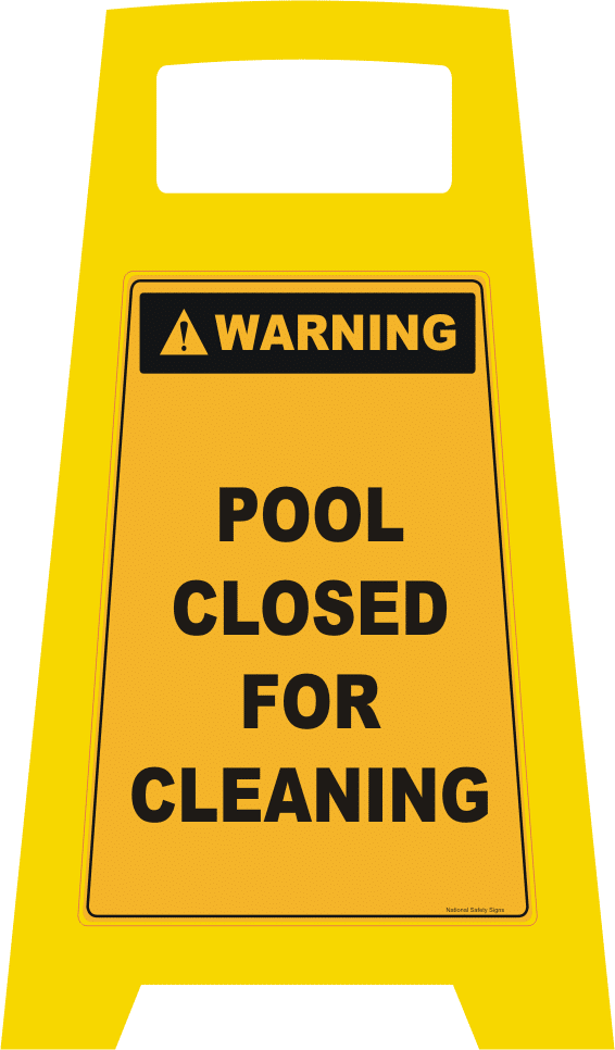 Pool Closed For Cleaning Porta Sign PB66042