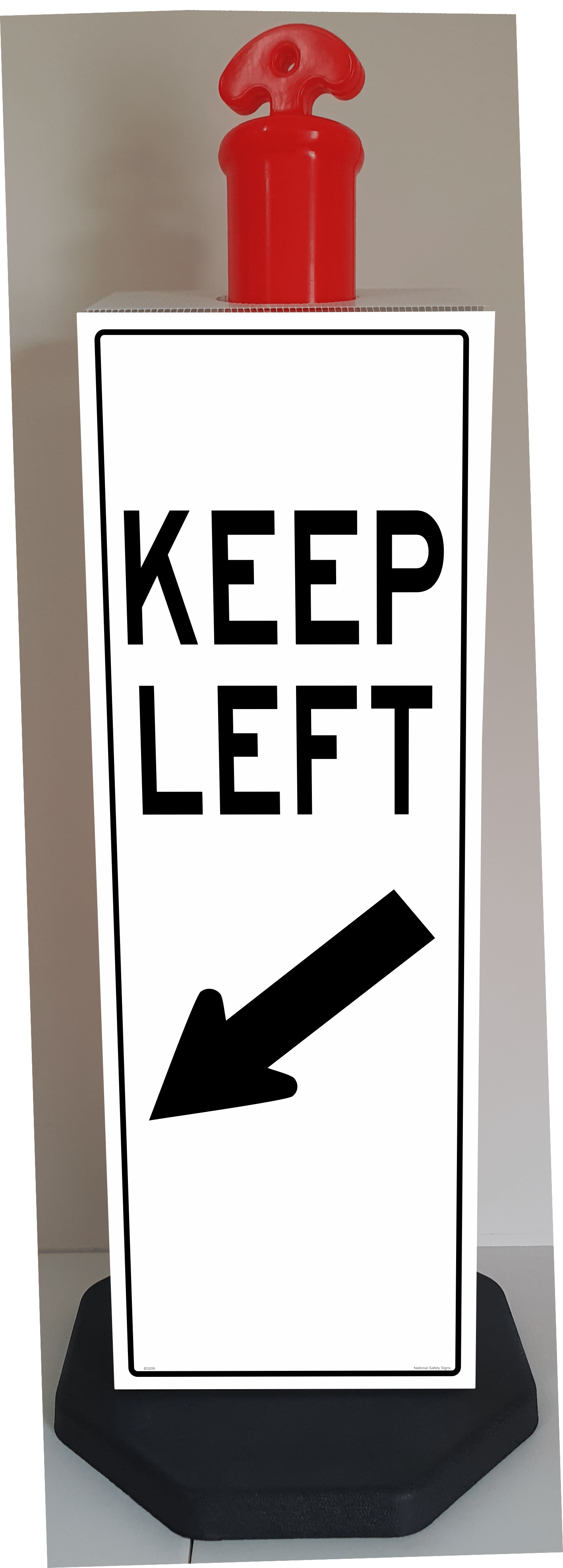 Keep Left Bollard sign B3210