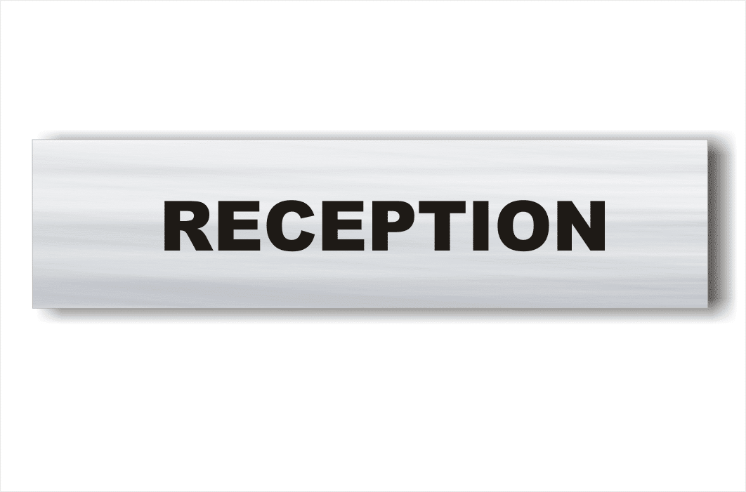 Reception sign
