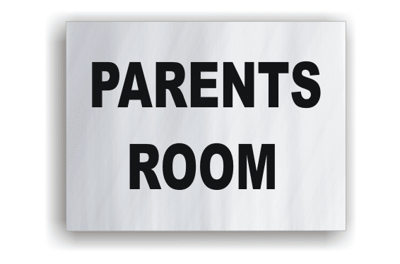 Parents Room Aluminium Sign