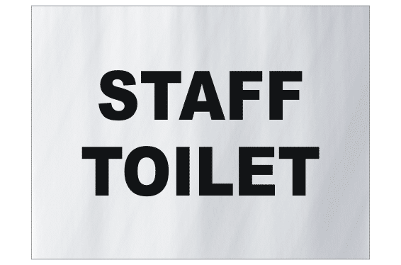 Staff Toilet sign BA16247