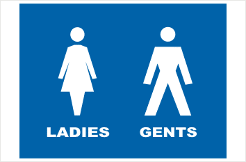 Toilets sign