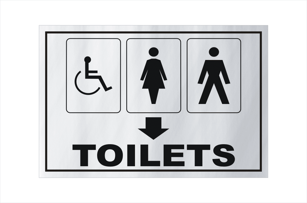 Toilets sign