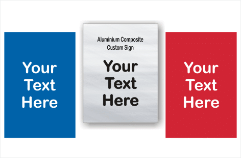 Design your Customised Brushed Aluminium sign