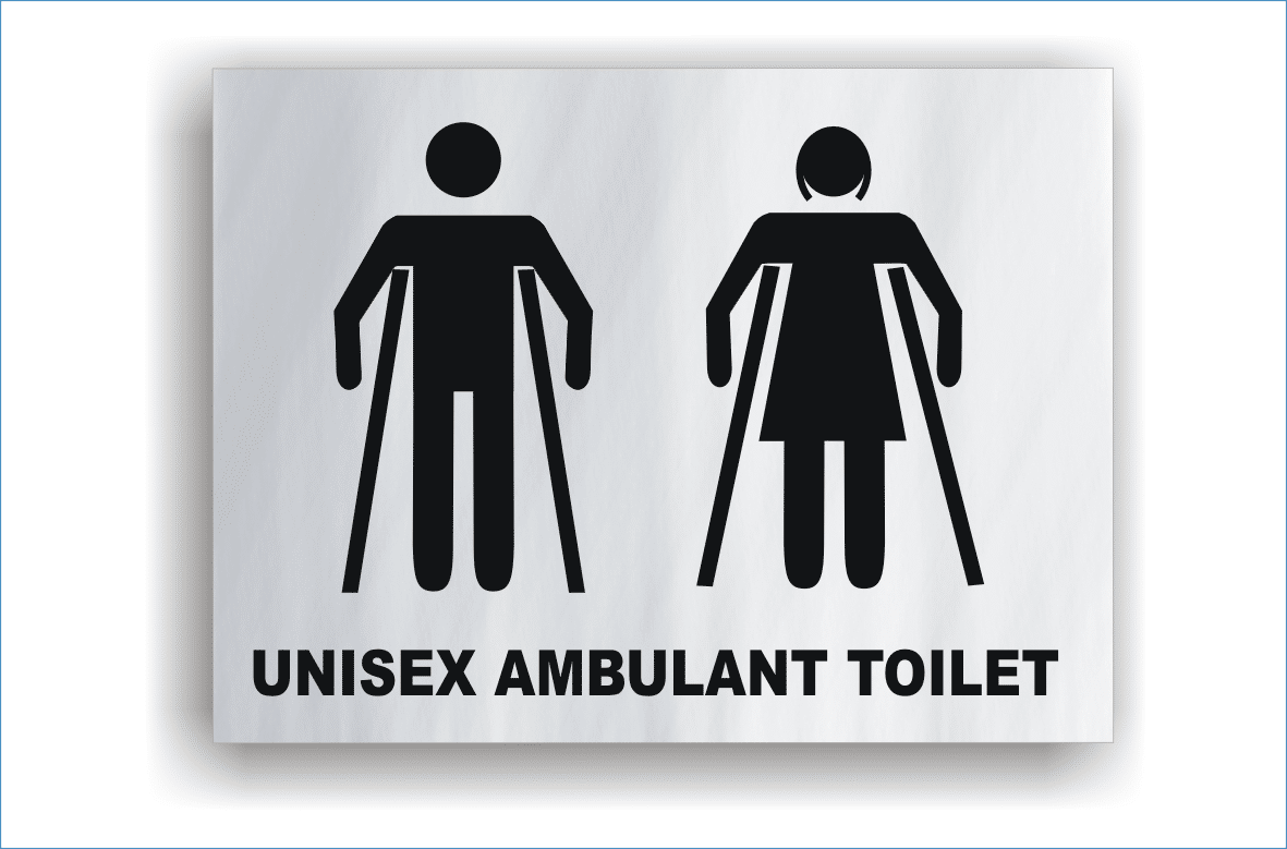 Unisex Ambulant Toilet sign