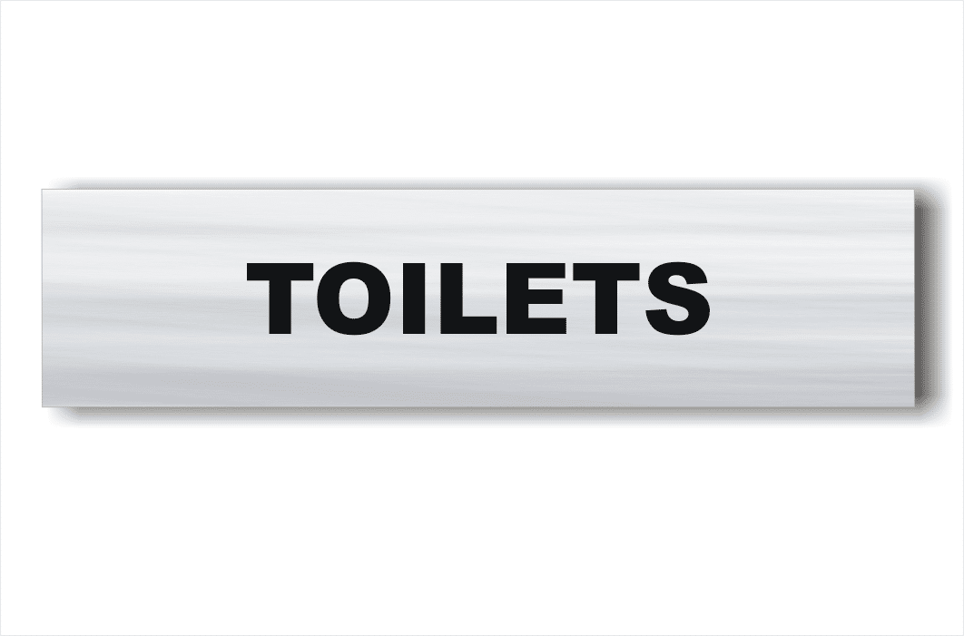 Toilet sign