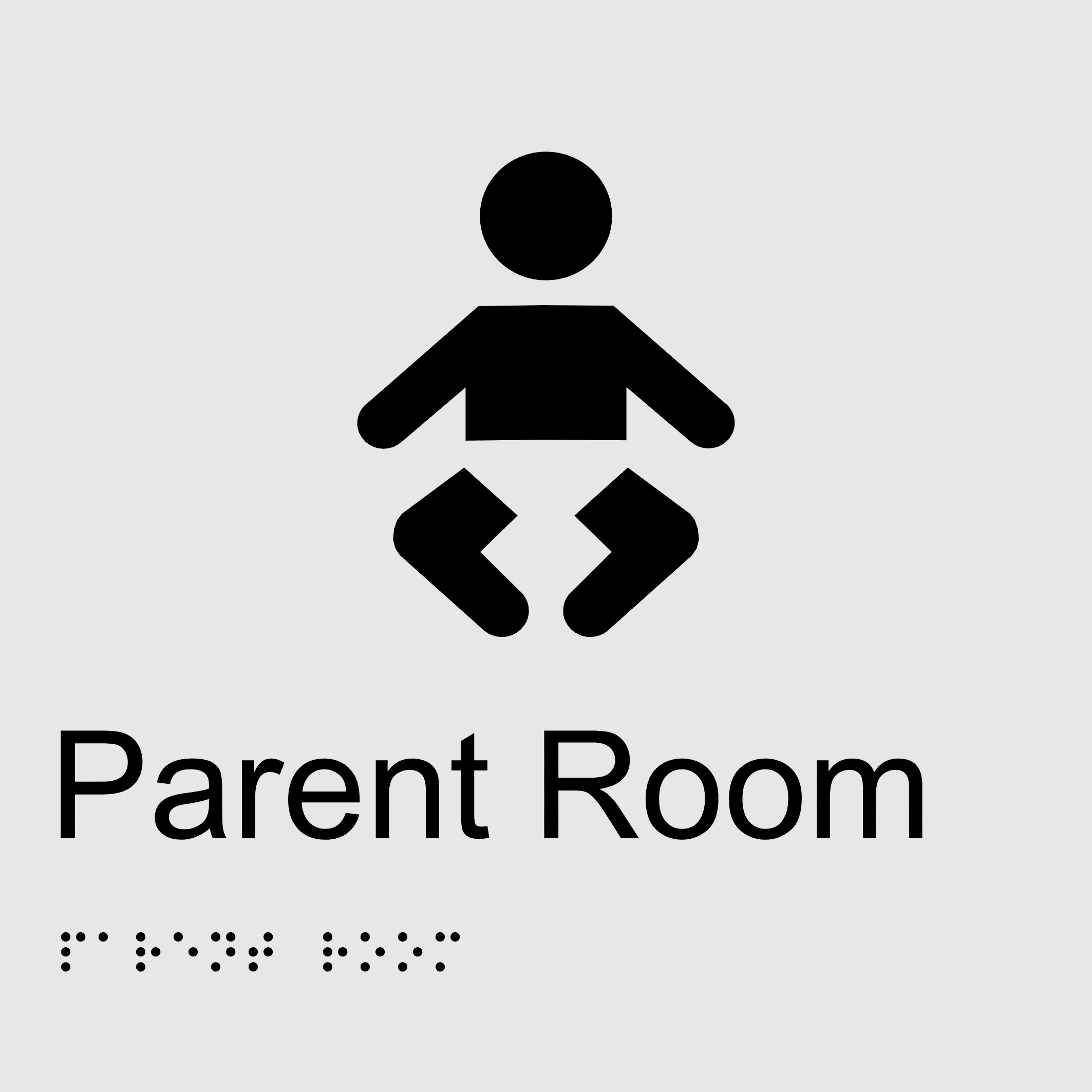 Parent Room BT08 Braille Sign