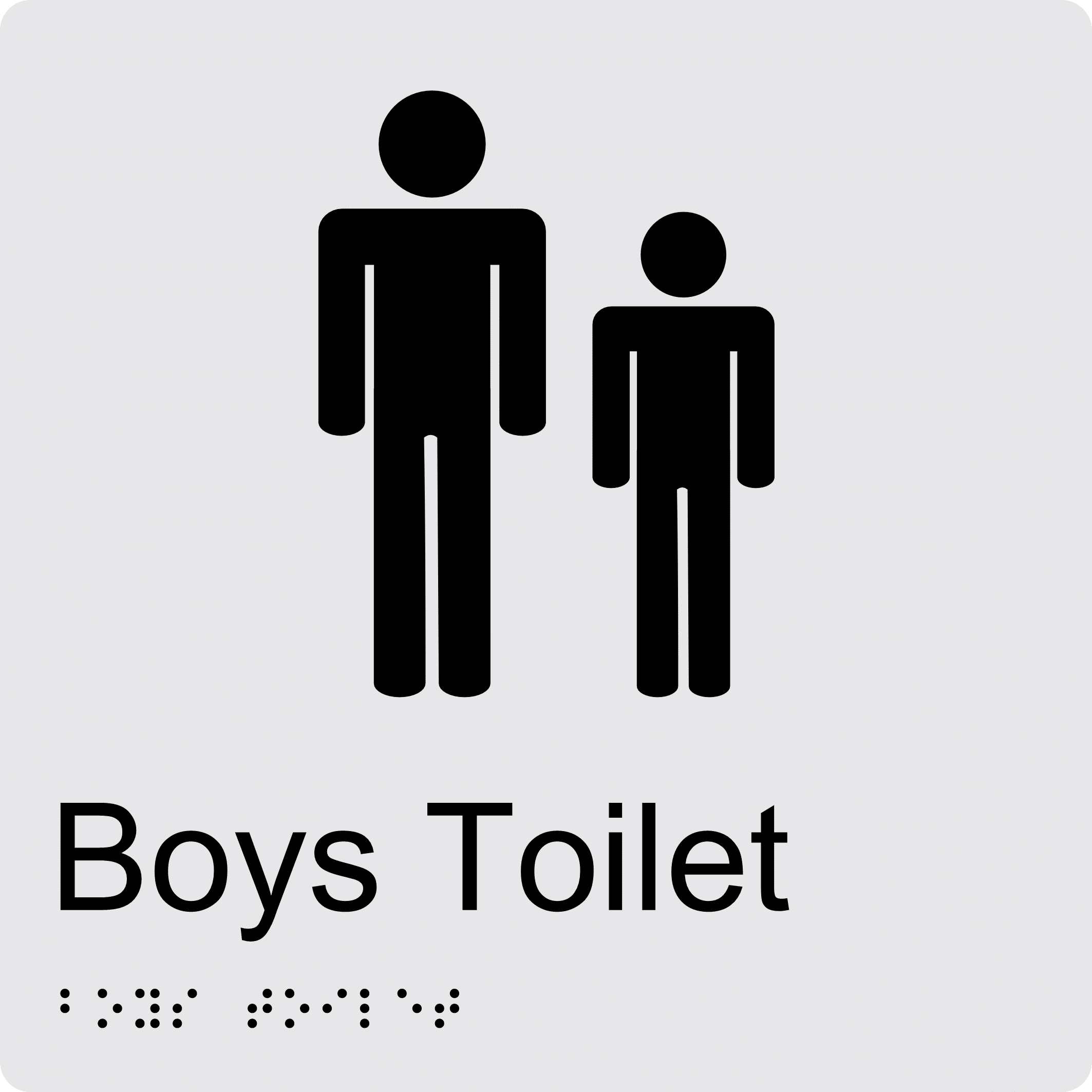 Boys Toilet Braille Sign BT55