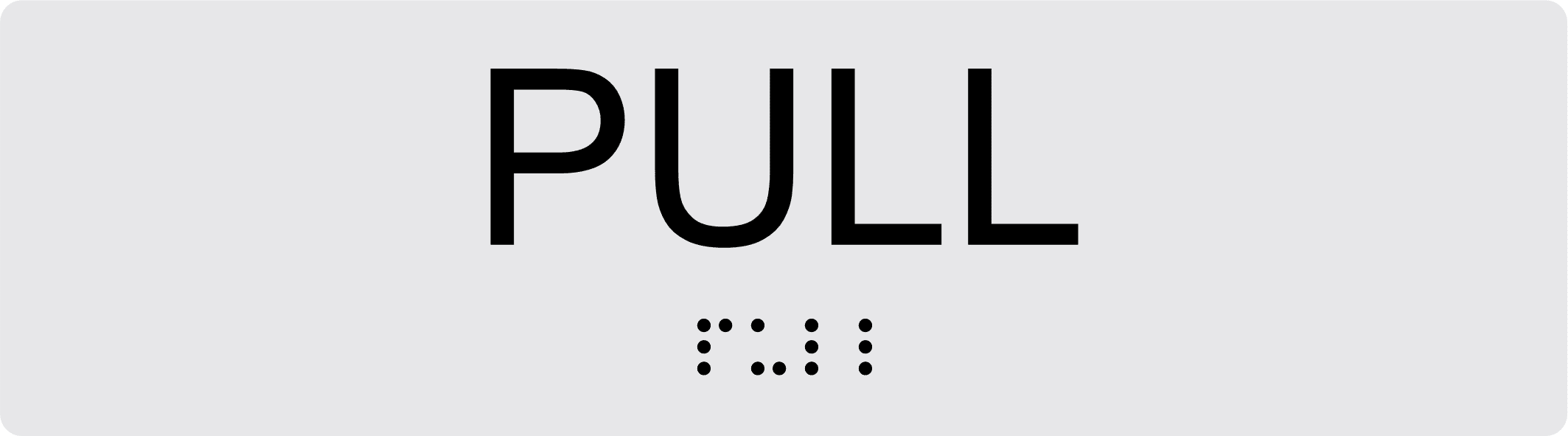 Pull Braille Sign BT48