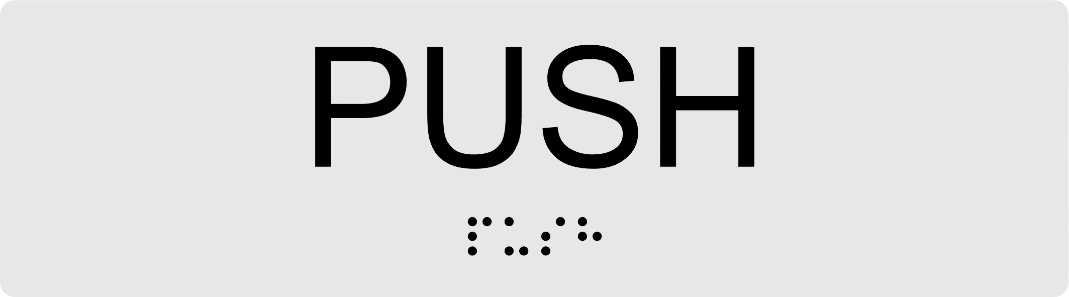 Push Braille Sign BT49