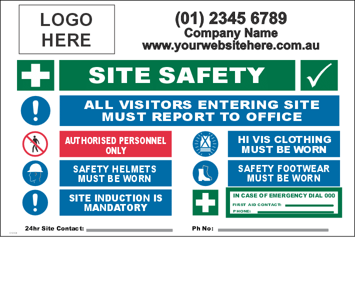 Construction Site Sign C19108