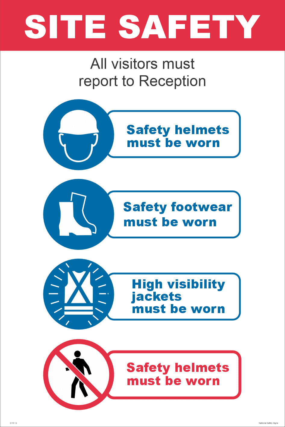 Site Safety sign C19113