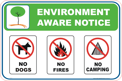 No Camping Signs