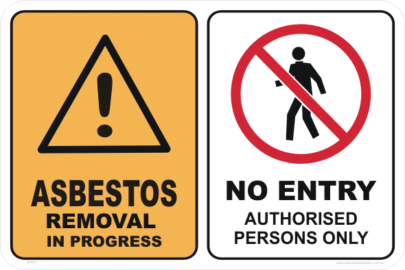 Asbestos Removal Sign
