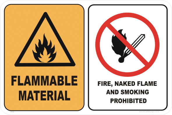FLAMMABLE MAT - NO SMOKE