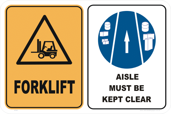 forklift keep aisle clear