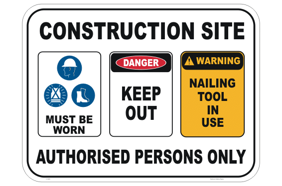 Construction Site Budget signs C1946b