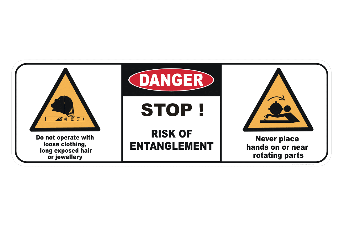 Entanglement hazard sign
