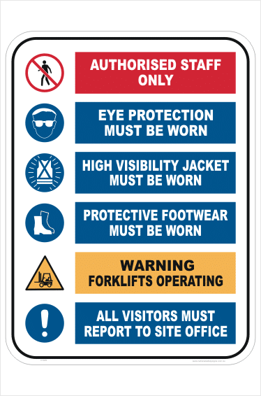 Industrial Manufacturing Premises sign