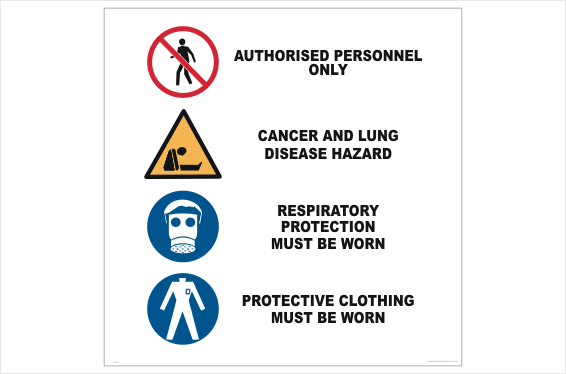 Asbestos Removal Warning Sign