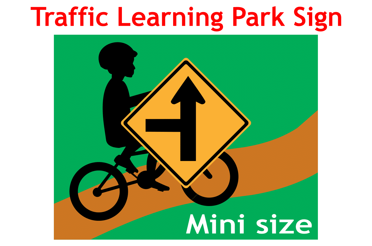 Children Playground sign Left Intersection CP3317