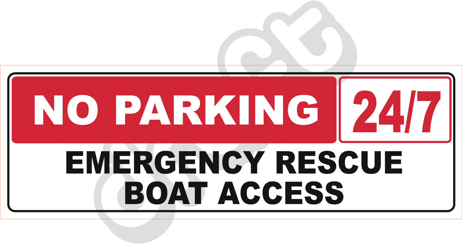 Rescue Boat Access Sign
