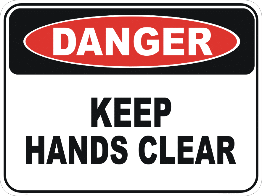 Keep hands clear D10102