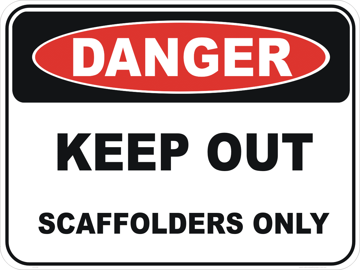 Keep out sign D10108