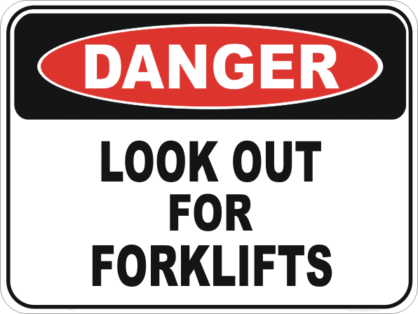Forklifts sign D10114