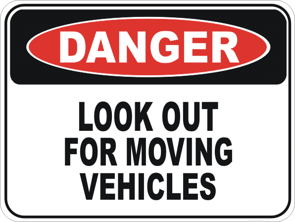 Moving vehicles sign D10115