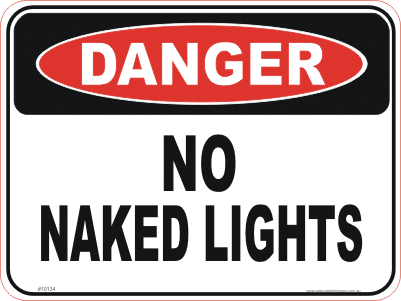 No naked lights D10134