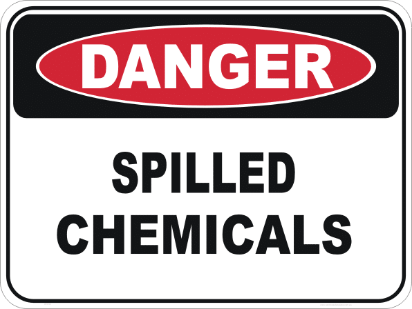 chemical spill sign