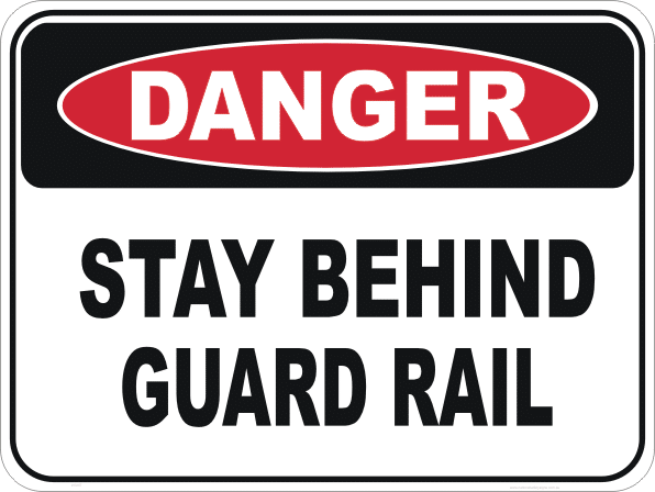 guard rail sign