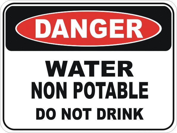 unpotable water