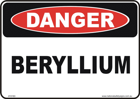 Beryllium sign