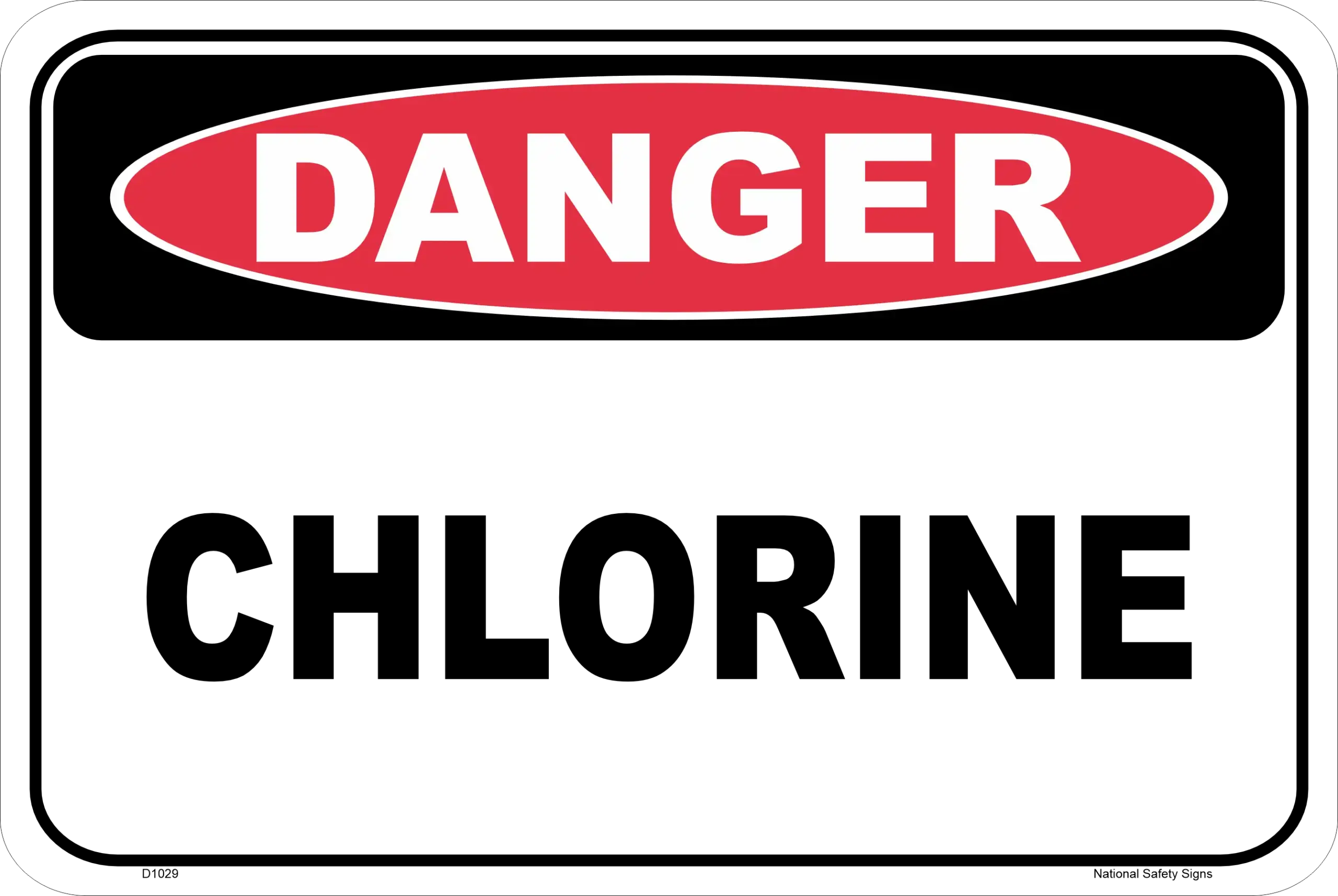 Chlorine sign D1029
